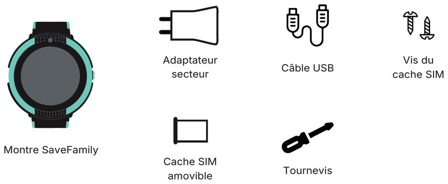 Contenu de la boîte du Slim 2